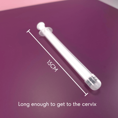 InsemiAid 13cm, 10ml round tip Insemination Syringes