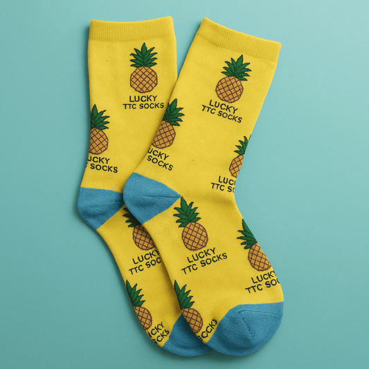 FertileFeet Lucky Pineapple TTC Socks